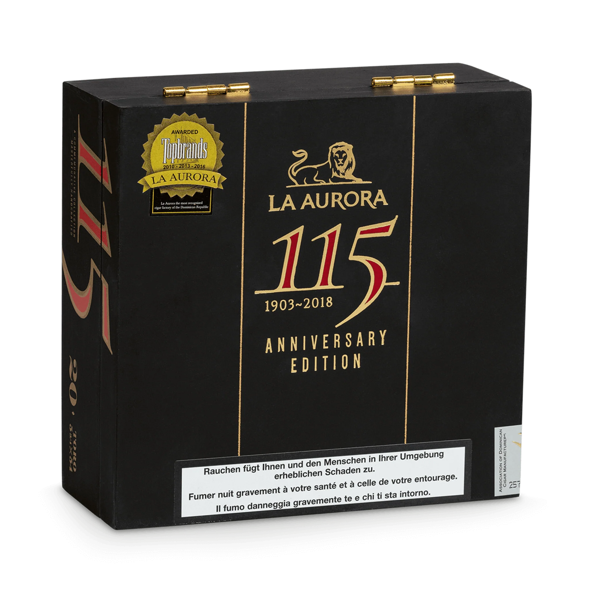 La Aurora - 115 Anniversary Edition Belicoso 6 1/4 X52 20's - Image 3